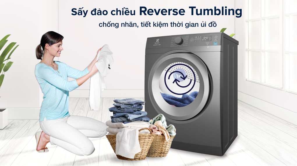 Sấy đảo chiều giảm nhăn Reverse Tumbling