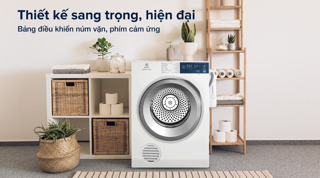 Máy sấy thông hơi Electrolux 8.5 kg EDV854J3WB - Thiết kế hiện đại 