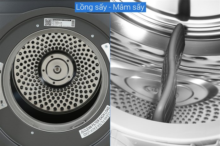 Máy sấy thông hơi Electrolux UltimateCare 8.5 kg EDV854N3SB Màu Đen - Xám
