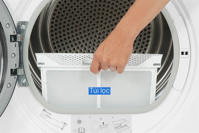 Máy sấy bơm nhiệt Electrolux UltimateCare 8 kg EDH804H5WB Màu Trắng