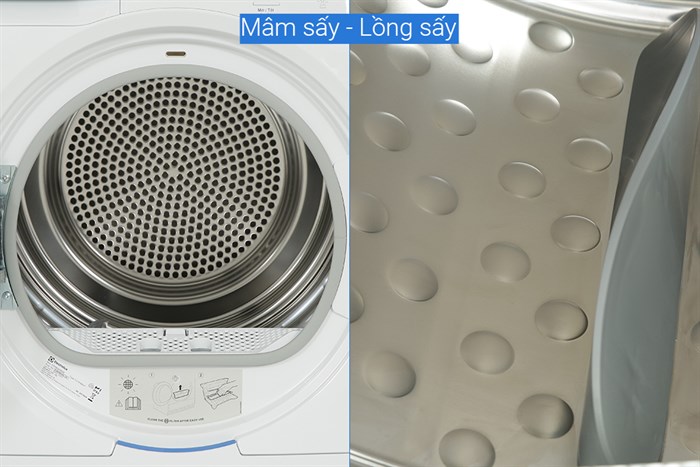 Máy sấy bơm nhiệt Electrolux UltimateCare 8 kg EDH804H5WB Màu Trắng
