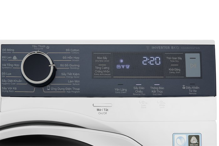 Máy sấy bơm nhiệt Electrolux UltimateCare 8 kg EDH803Q7WB Màu Trắng