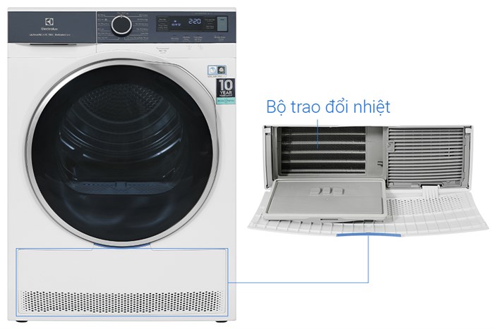 Máy sấy bơm nhiệt Electrolux UltimateCare 8 kg EDH803Q7WB Màu Trắng