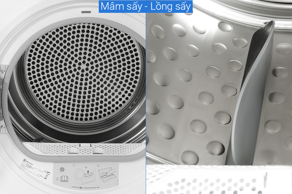 Máy sấy bơm nhiệt Electrolux UltimateCare 8 kg EDH803Q7WB Màu Trắng