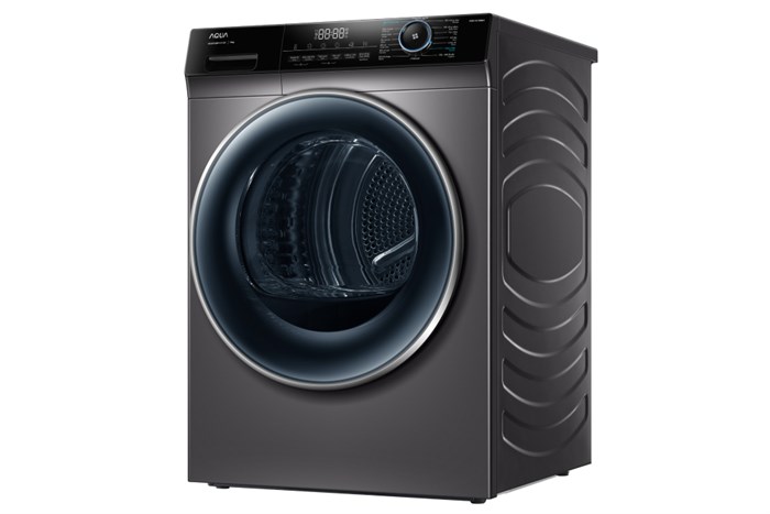 Máy sấy bơm nhiệt Aqua 10 kg AQH-H1000H PS Màu Bạc