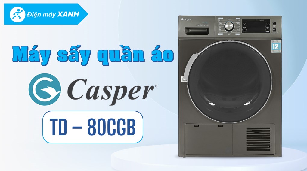 Máy sấy ngưng tụ Casper 8 kg TD – 80CGB