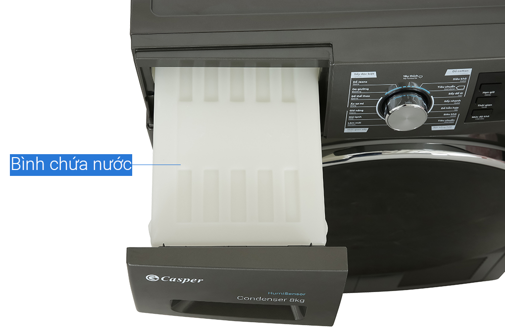 Máy sấy ngưng tụ Casper 8 kg TD – 80CGB Màu Xám