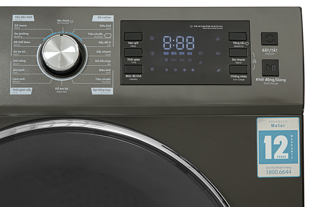 Máy sấy ngưng tụ Casper 8 kg TD – 80CGB Màu Xám