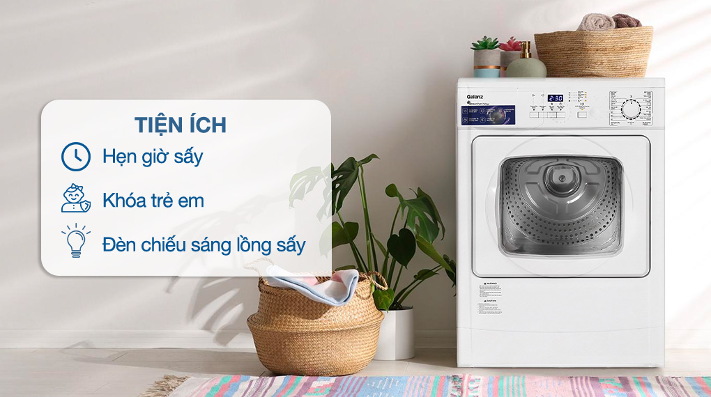 Tiện ích Máy sấy thông hơi Galanz 7 kg DV-70Q1C