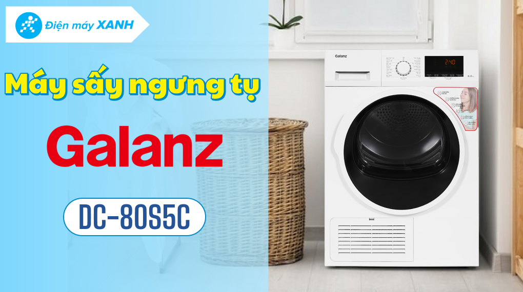 Máy sấy ngưng tụ Galanz 8 kg DC-80S5C