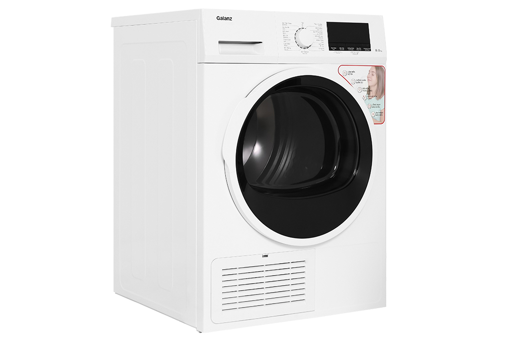 Máy sấy ngưng tụ Galanz 8 kg DC-80S5C Màu Trắng