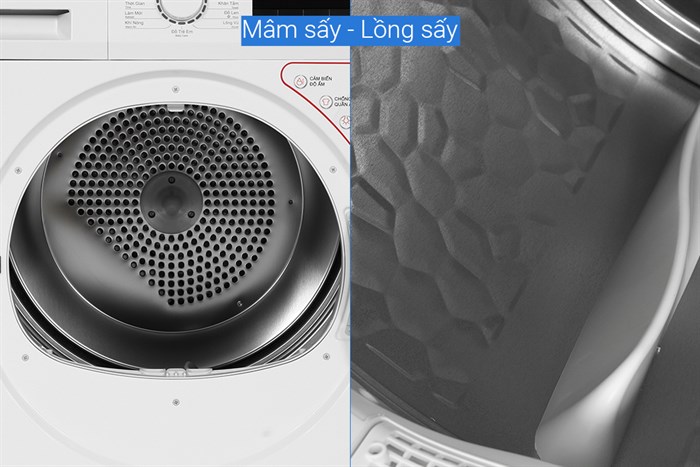 Máy sấy ngưng tụ Galanz 8 kg DC-80S5C Màu Trắng