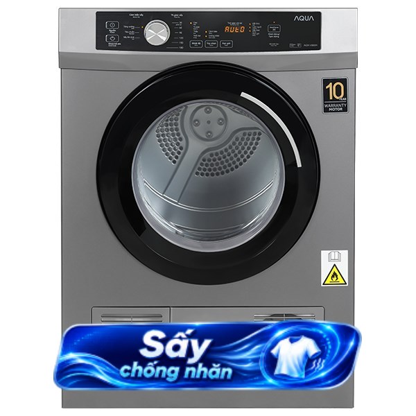 Máy sấy thông hơi Aqua 8 Kg AQH-V800H SS