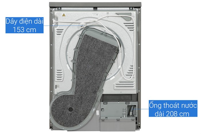 Máy sấy bơm nhiệt Beko 9 kg B3T4329M Màu Xám