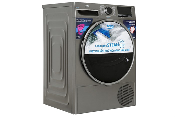 Máy sấy bơm nhiệt Beko 9 kg B3T4329M Màu Xám