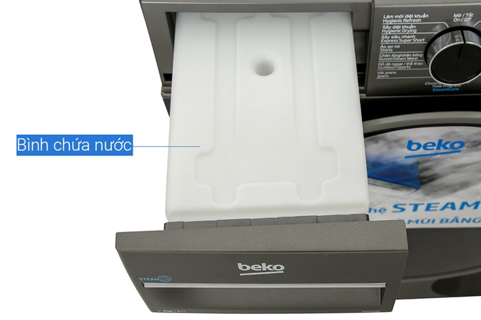 Máy sấy bơm nhiệt Beko 9 kg B3T4329M Màu Xám