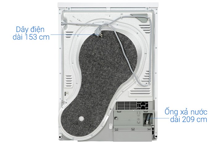 Máy sấy ngưng tụ Beko 9 kg B3T4319W Màu Trắng