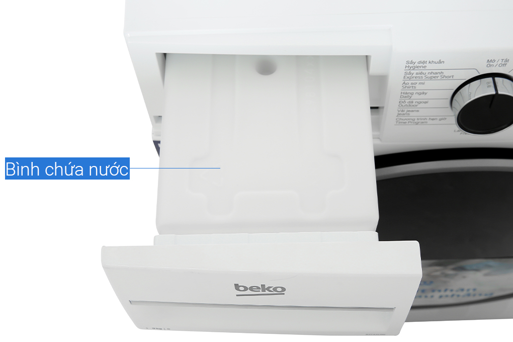 Máy sấy ngưng tụ Beko 9 kg B3T4319W Màu Trắng