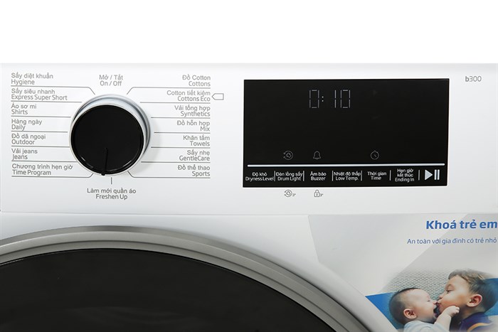 Máy sấy ngưng tụ Beko 9 kg B3T4319W Màu Trắng