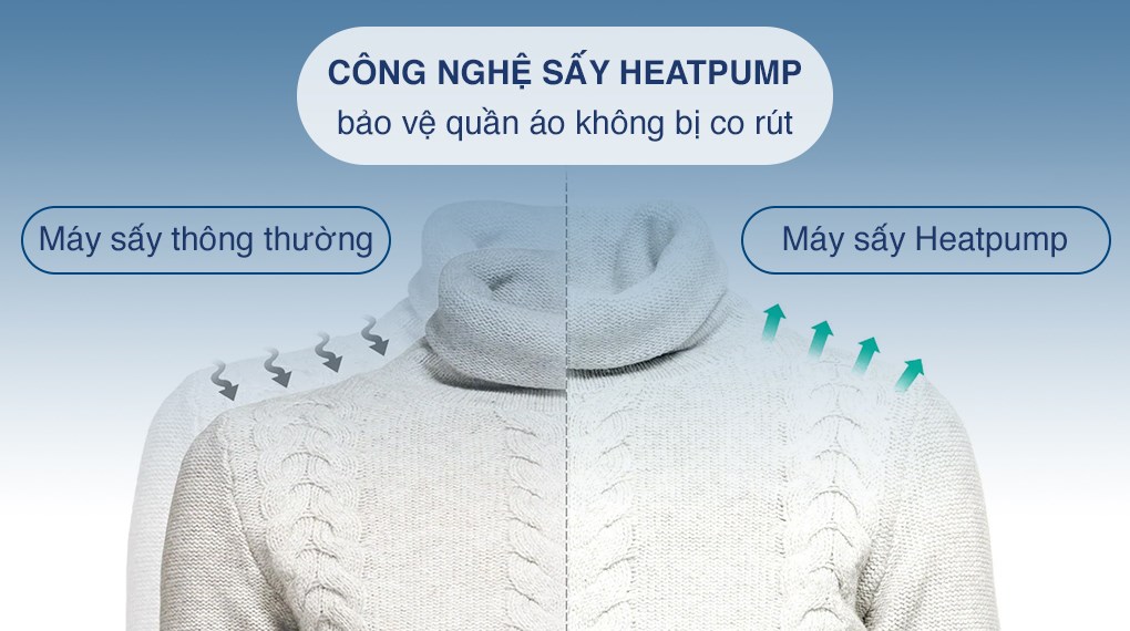 Máy sấy bơm nhiệt LG 10.5 kg DVHP50B