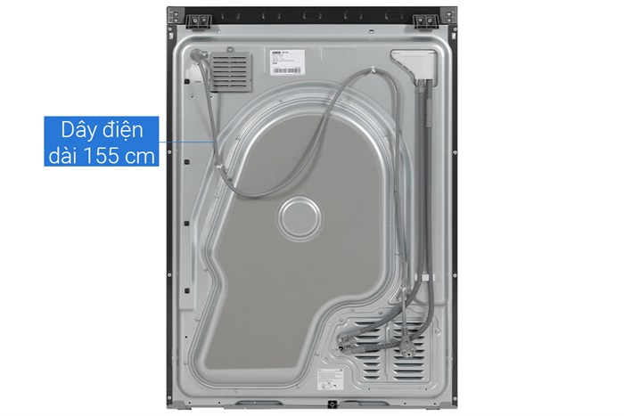 Máy sấy bơm nhiệt Samsung Bespoke AI 17 kg DV17B9750CV/SV Màu Đen