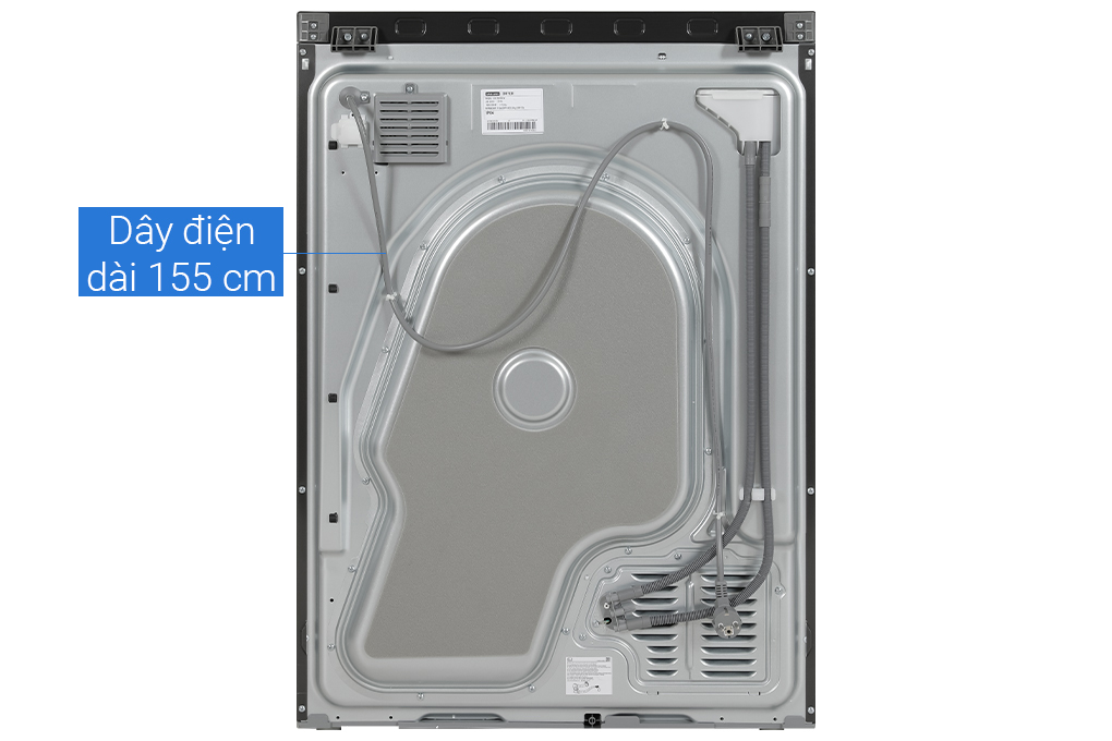 Máy sấy bơm nhiệt Samsung Bespoke AI 17 kg DV17B9750CV/SV Màu Đen