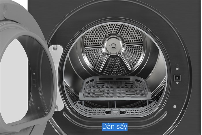 Máy sấy bơm nhiệt Samsung Bespoke AI 17 kg DV17B9750CV/SV Màu Đen