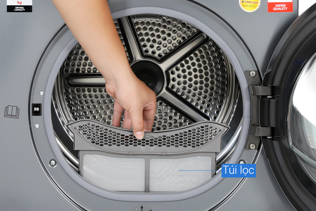 Máy sấy bơm nhiệt Toshiba 10 kg TD-BK110GHV(MK) Màu Xám