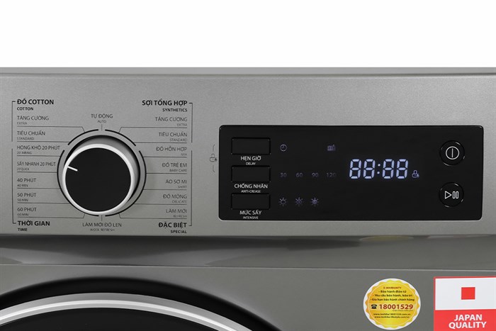 Máy sấy thông hơi 7 kg Toshiba TD-H80SEV(SK) Màu Xám