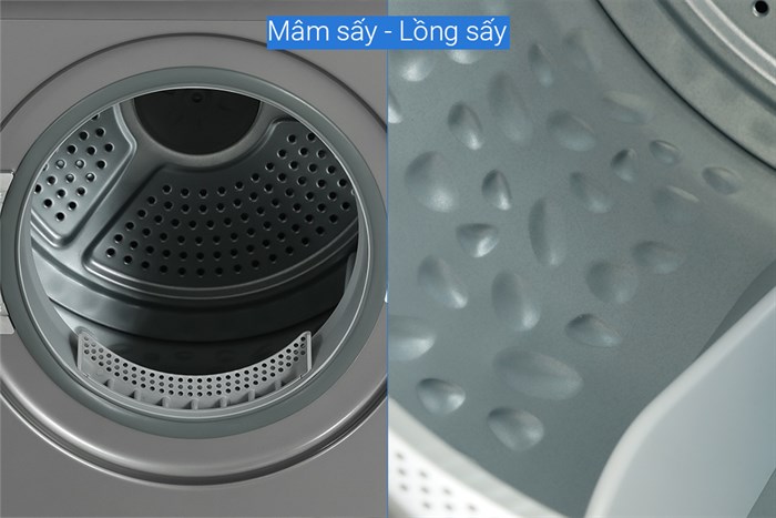 Máy sấy thông hơi 7 kg Toshiba TD-H80SEV(SK) Màu Xám