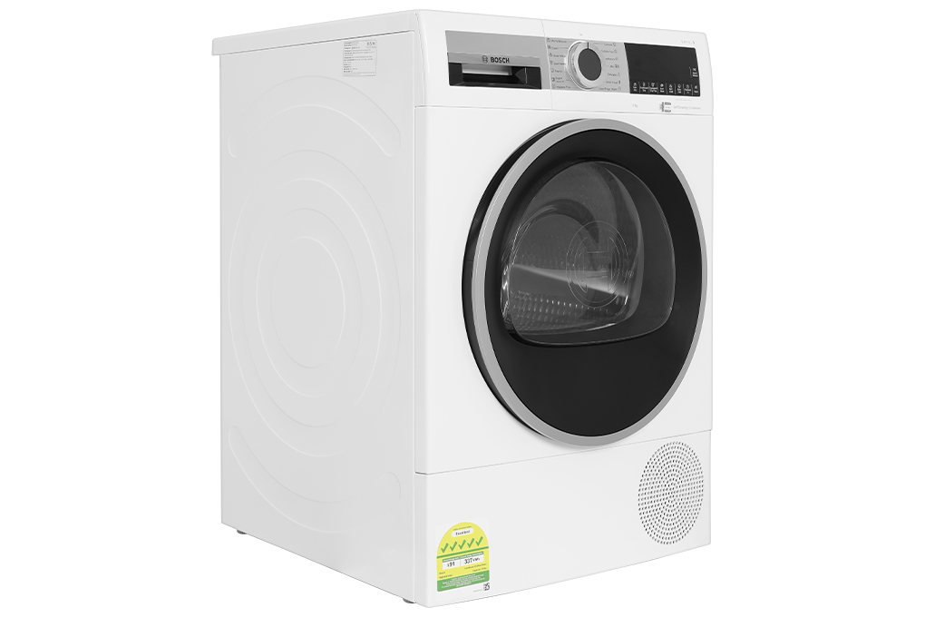Máy sấy bơm nhiệt Bosch 9 kg WQG24570SG Màu Trắng