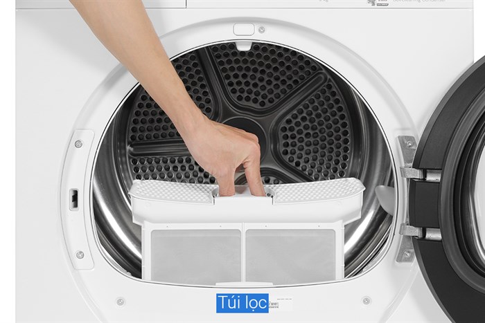 Máy sấy bơm nhiệt Bosch 9 kg WQG24570SG Màu Trắng