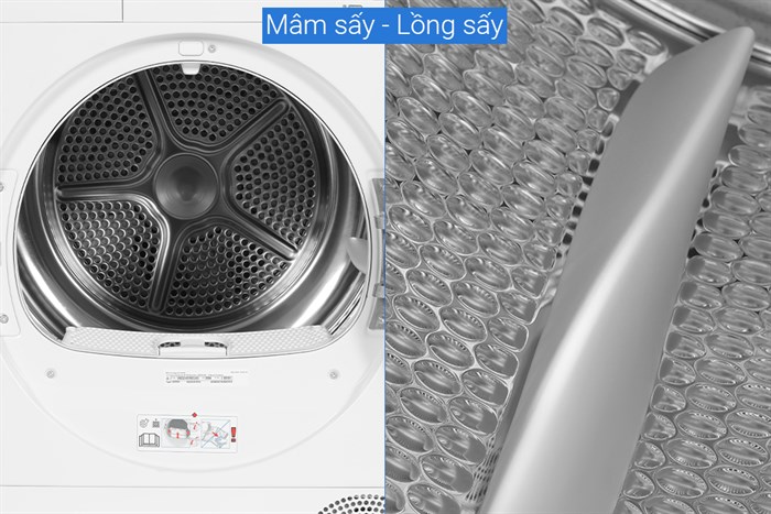 Máy sấy bơm nhiệt Bosch 9 kg WQG24570SG Màu Trắng