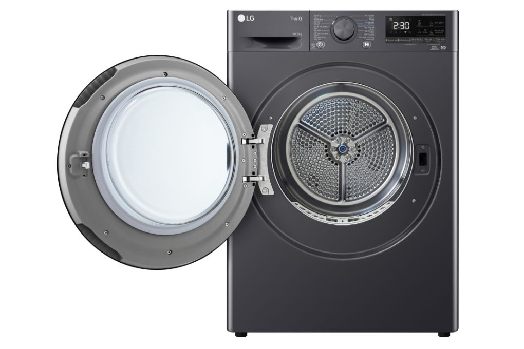 Máy sấy bơm nhiệt LG 10.5 kg DVHP50M Màu Đen