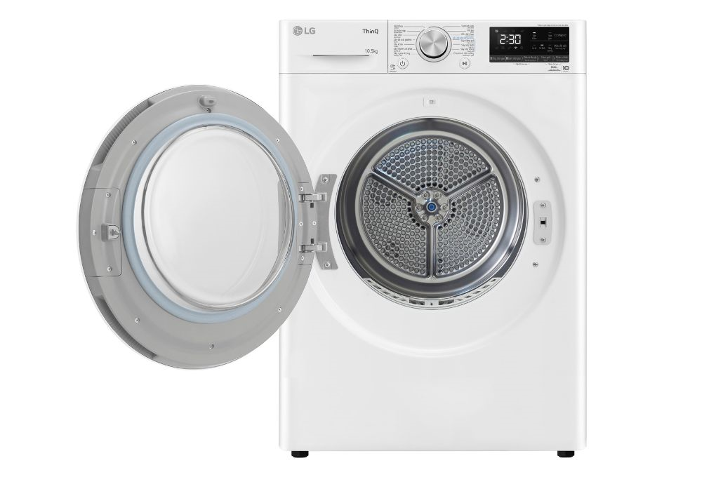 Máy sấy bơm nhiệt LG 10.5 kg DVHP50W Màu Trắng