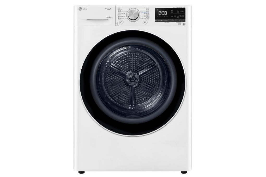Máy sấy bơm nhiệt LG 10.5 kg DVHP50W Màu Trắng