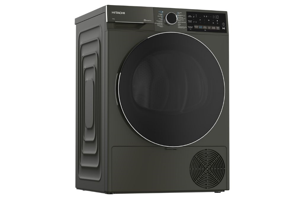 Máy sấy bơm nhiệt Hitachi 10 kg TD-100XFVEM Màu Đen