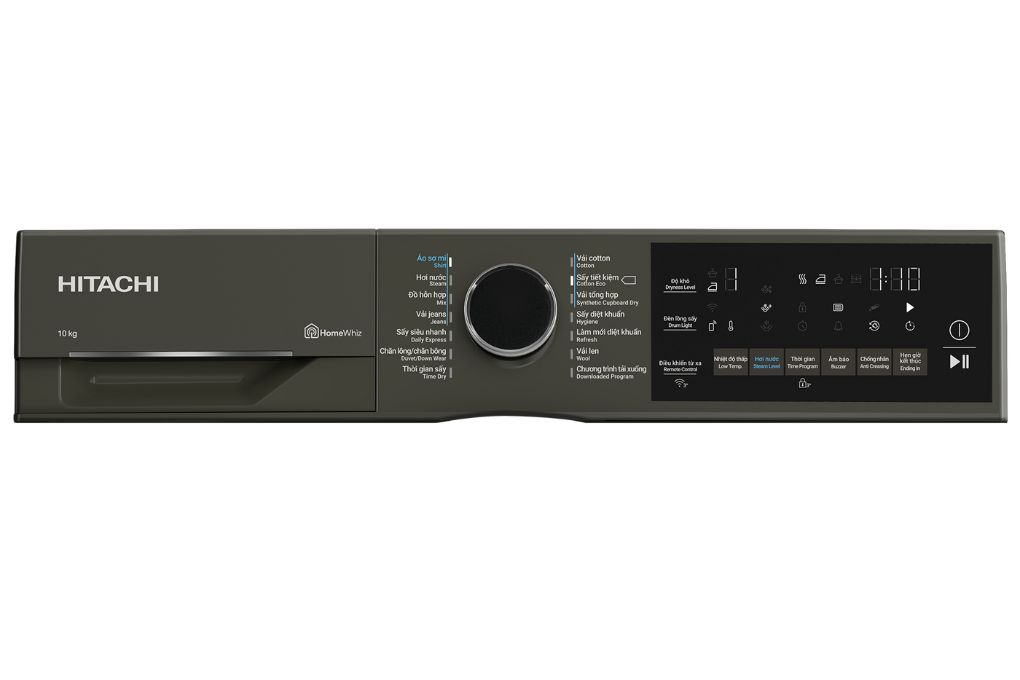 Máy sấy bơm nhiệt Hitachi 10 kg TD-100XFVEM Màu Đen
