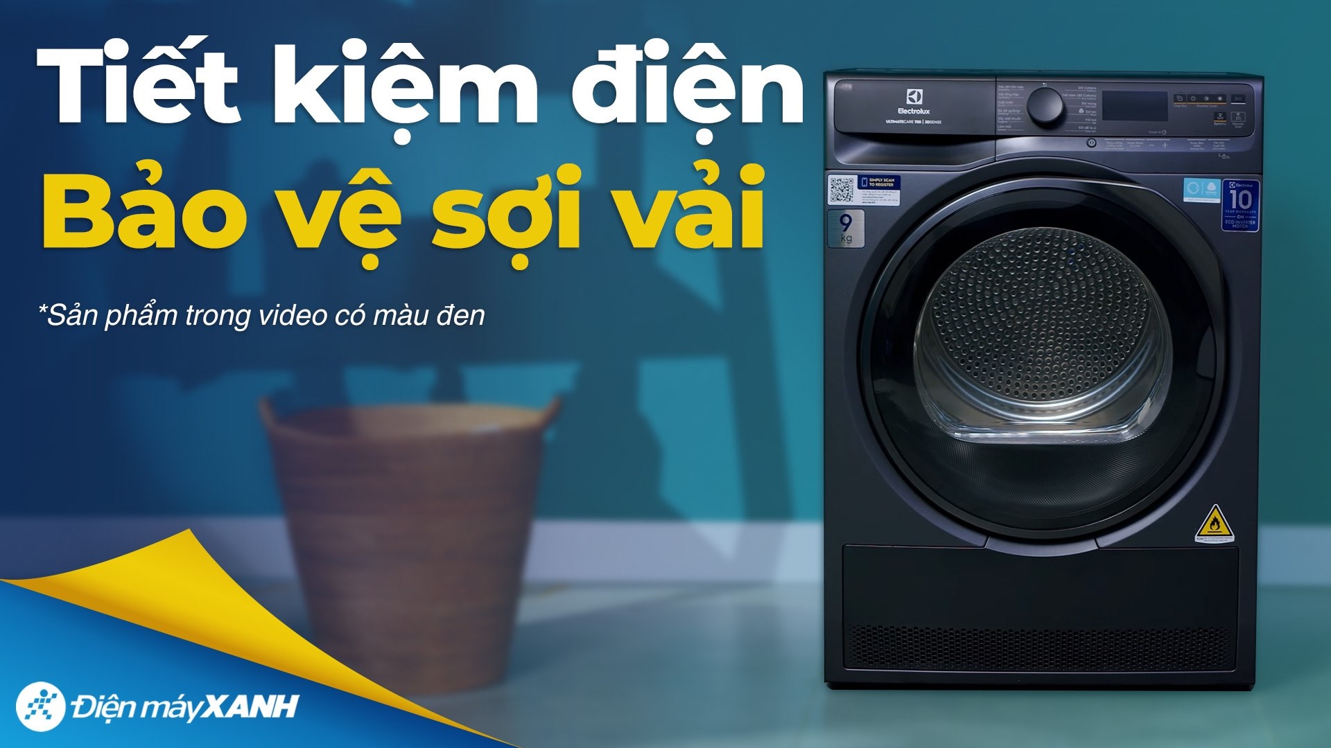 Máy sấy bơm nhiệt Electrolux UltimateCare 9 kg EDH903R7SC
