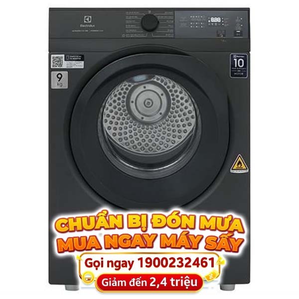 Máy sấy thông hơi Electrolux UltimateCare 9 kg EDS904N3SC
