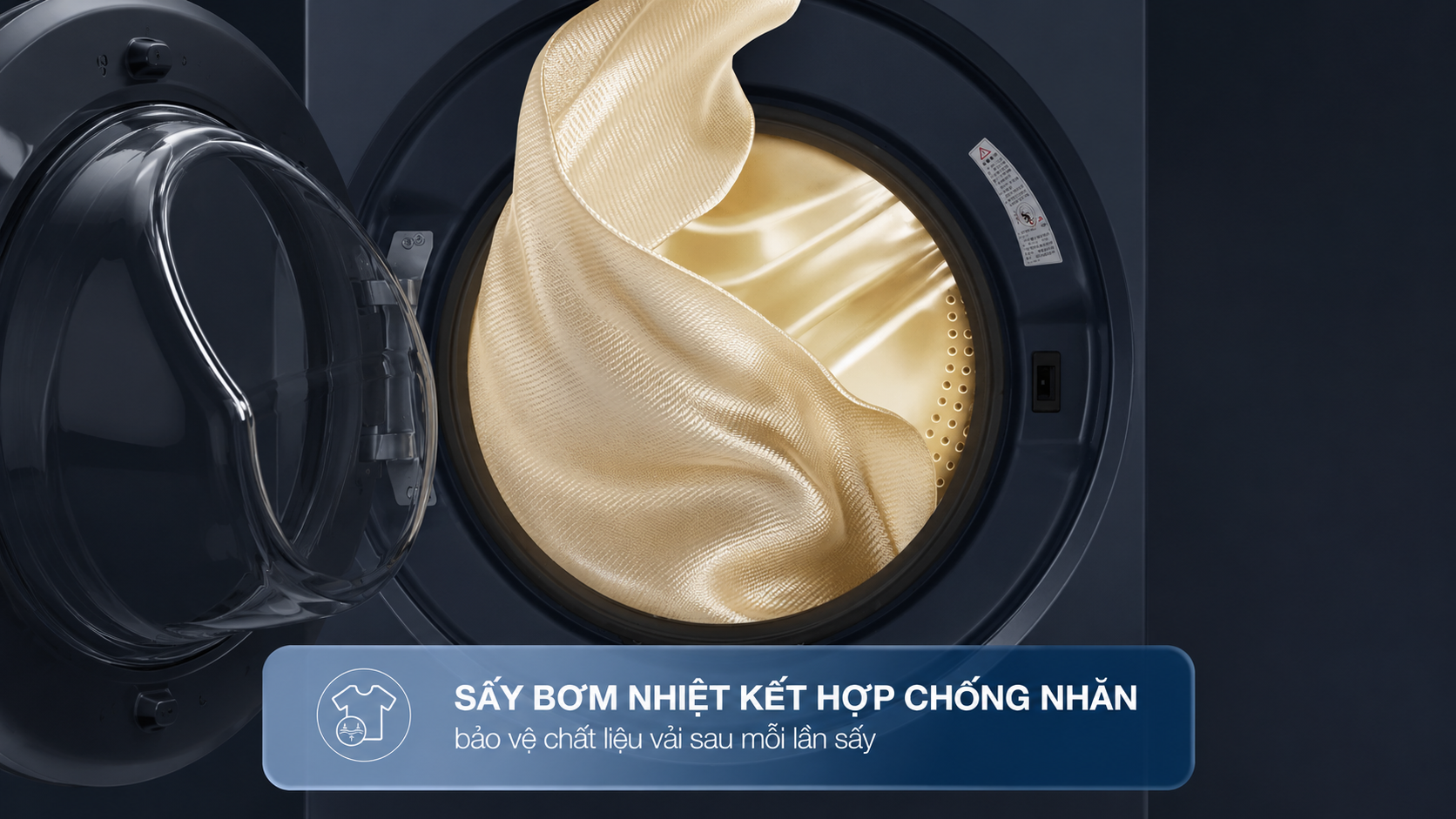 Máy sấy bơm nhiệt Haier 14 kg HD140-AR387GNU1
