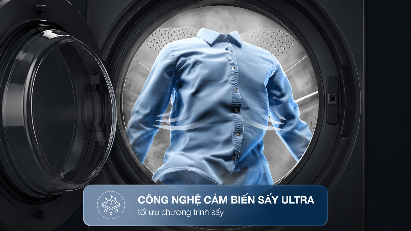 Máy sấy bơm nhiệt Haier 14 kg HD140-AR387GNU1