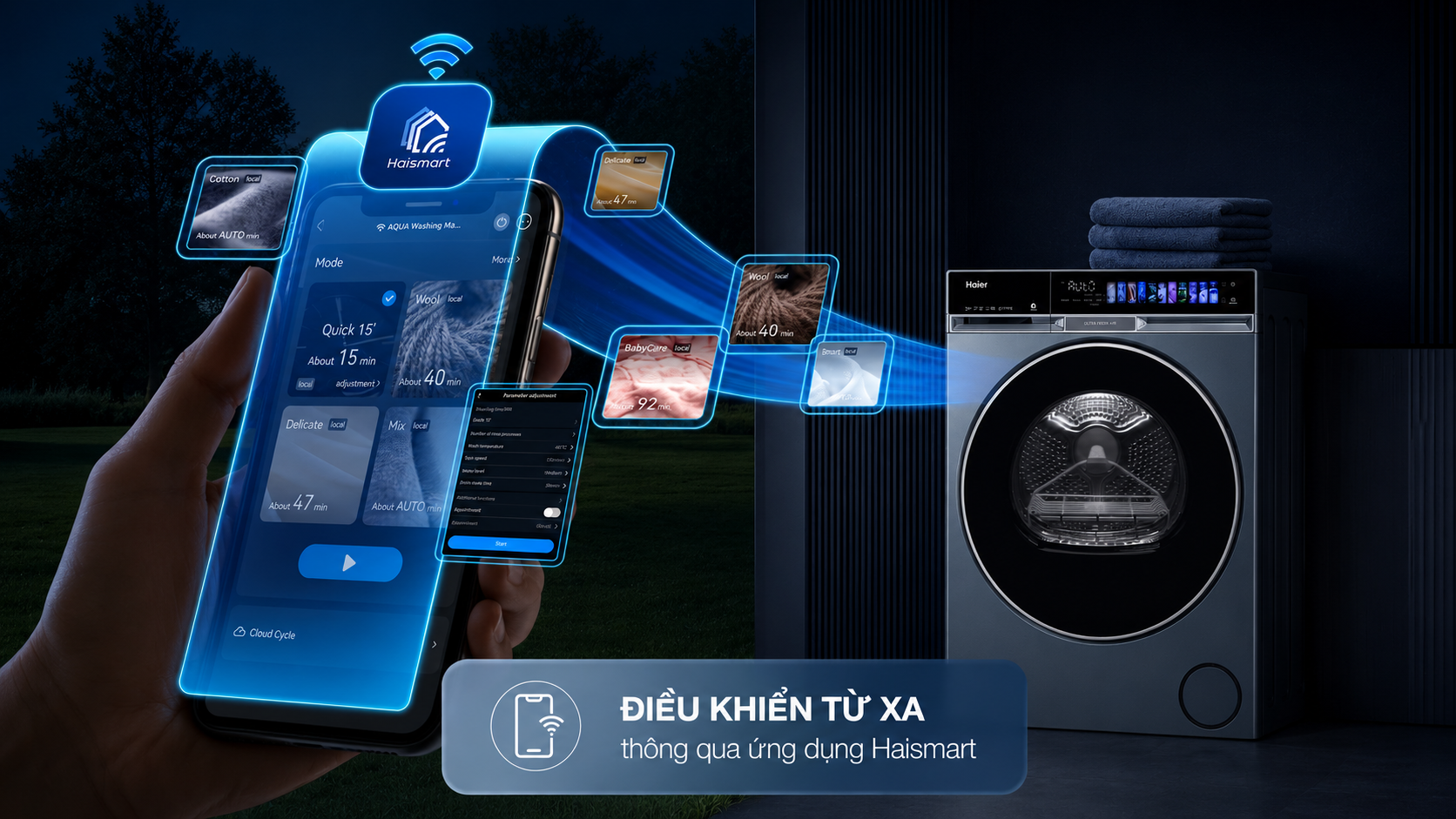 Máy sấy bơm nhiệt Haier 14 kg HD140-AR387GNU1