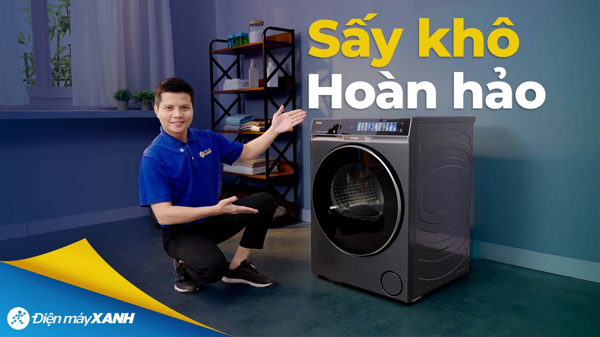 Máy sấy bơm nhiệt Haier 14 kg HD140-AR387GNU1