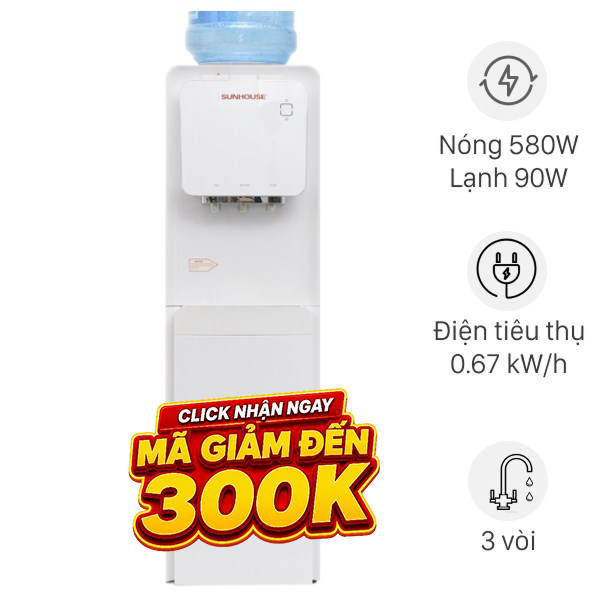 Cây nước nóng lạnh Sunhouse SHD9546 670W