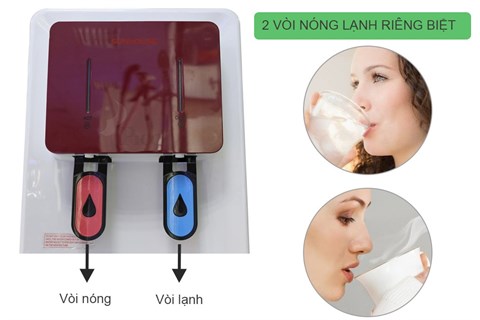 thiết kế 2 vòi nóng lạnh