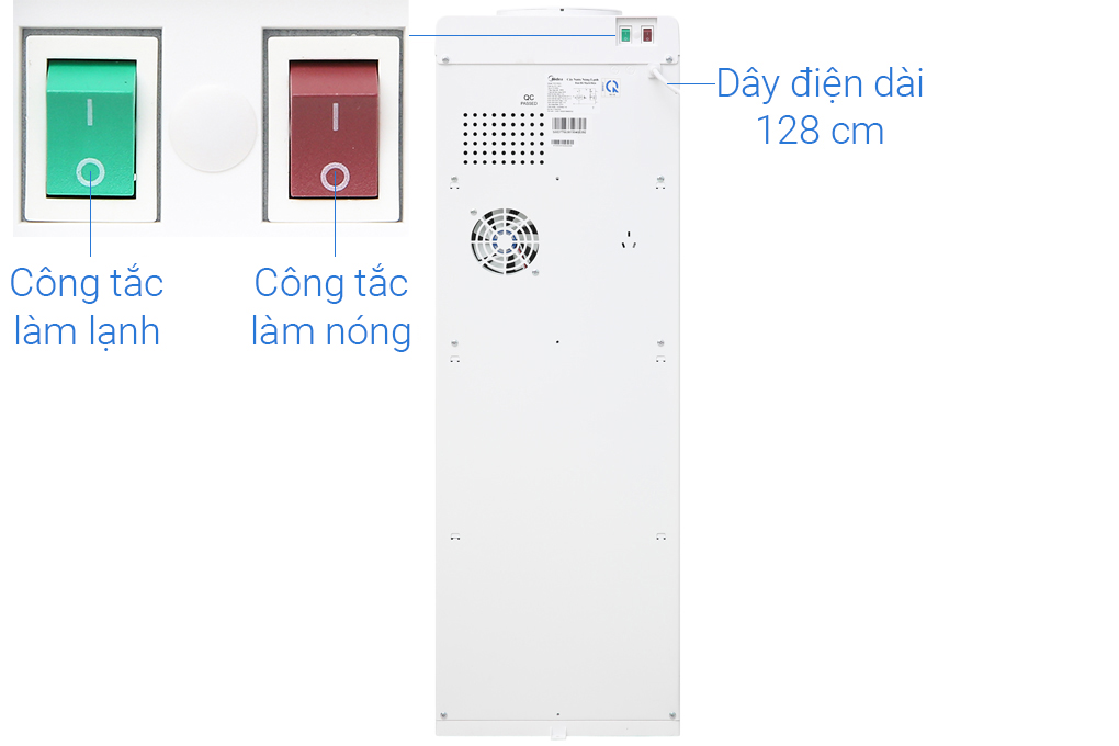 Cây nước nóng lạnh Midea YD1518S-X giá rẻ