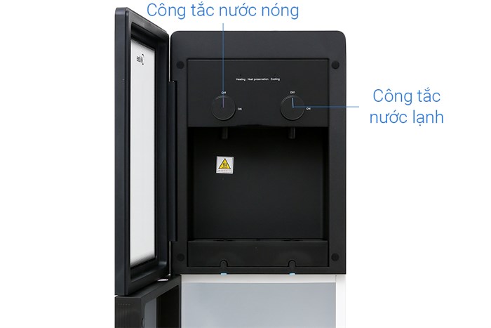 Cây nước nóng lạnh Midea YD1518S-X 498W Màu Trắng - Đen