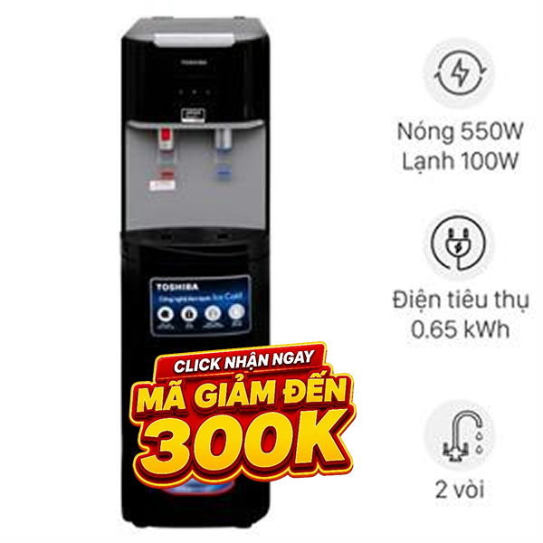 Cây nước nóng lạnh Toshiba RWF-W1669BV(K1) 650W