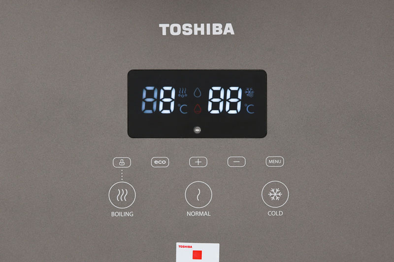 Bảng điều khiển cảm ứng hiện đại nhạy bén - Bình nóng lạnh lạnh Toshiba RWF-W1830UVBV(T)